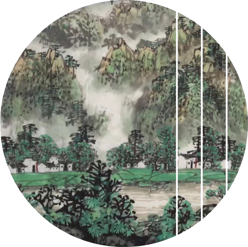 沙舸作品：青山不墨千秋画，流水无弦万古琴