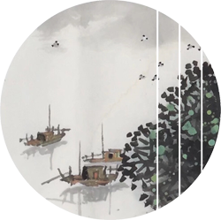 沙舸作品：春风又绿江南岸