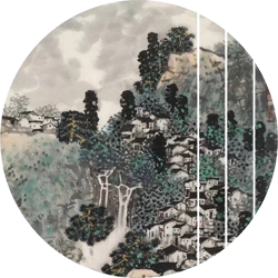 沙舸作品：花动一山春色